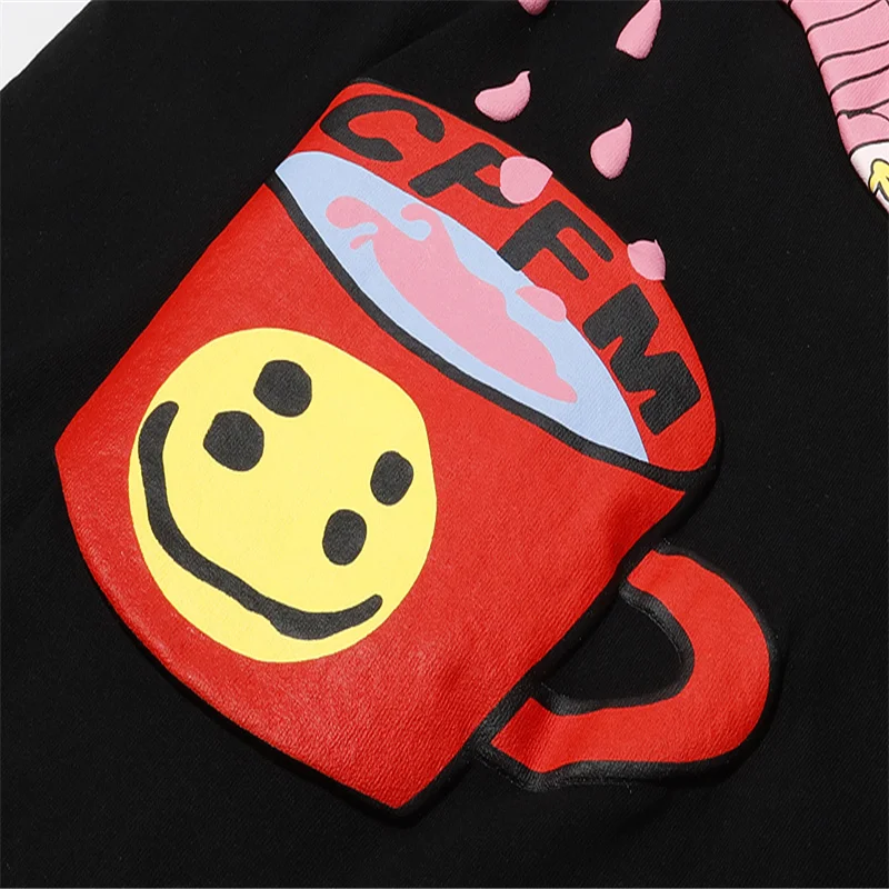 Футболка CPFM 21ss с коротким рукавом стерео-футболка из пенопласта принтом