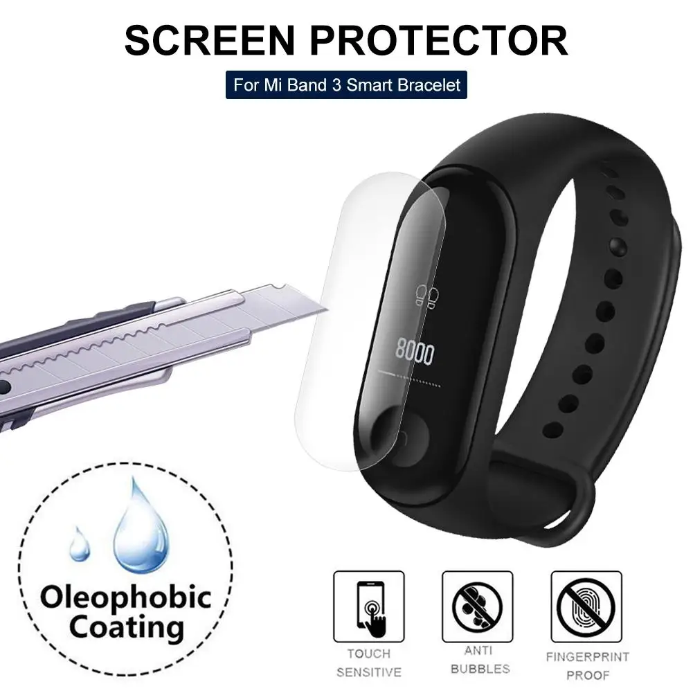Мягкая Ультрапрозрачная защитная пленка из ТПУ с защитой от царапин для Xiaomi Mi Band 3