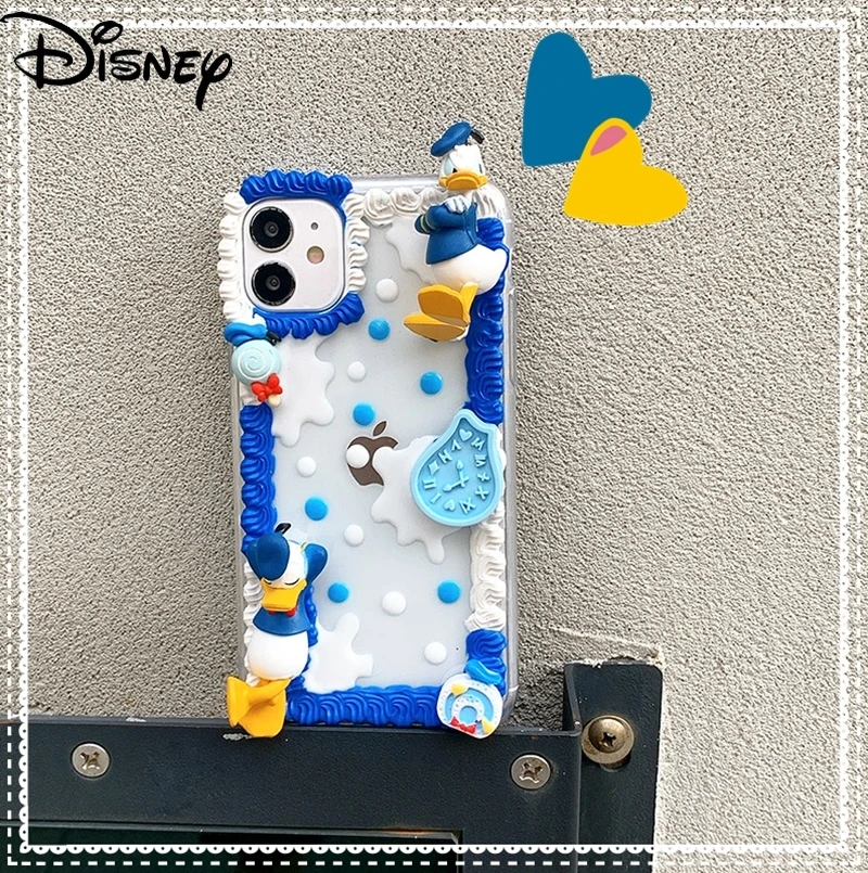 

Disney cute cartoon Donald Duck handmade diy phone case for iphone 12 mini/11promax/12promax/se/xr/7 plus/8p/xs/xsmax/11