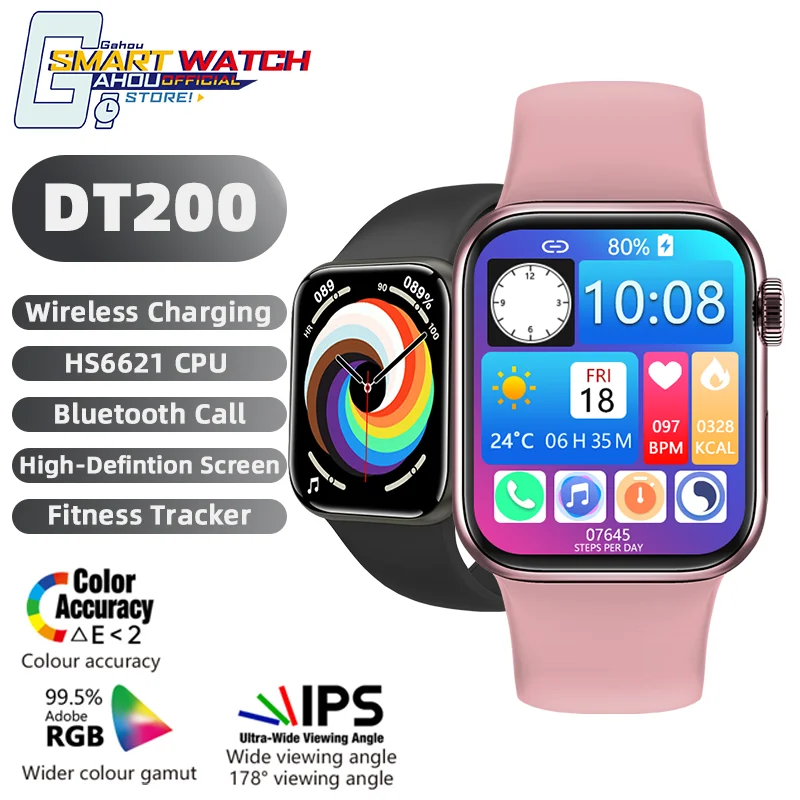 

DT200 Smart Watch 2022 IWO 14 Pro Max Serie 7 Bluetooth Call ECG Wireless Charging reloj smartwatch mujer PK W26 W37 Pro DT100