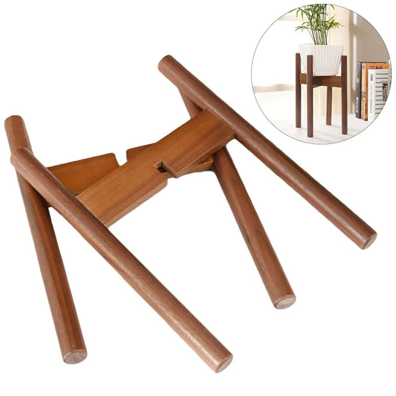 Деревянная стойка для цветочных Горшков | Дом и сад