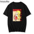 Футболка Monogatari -Oshino Shinobu, мужская одежда в стиле хип-хоп, кавайная футболка, футболки в стиле Харадзюку, хлопковые футболки в стиле аниме, летние топы унисекс