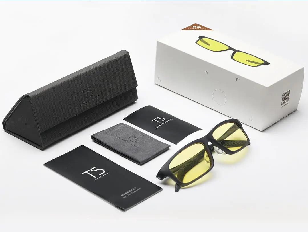 Xiaomi youpin TS E-sports анти-синие очки высокого качества TR90 рама легкий ПК объектив текстура резиновые ножки