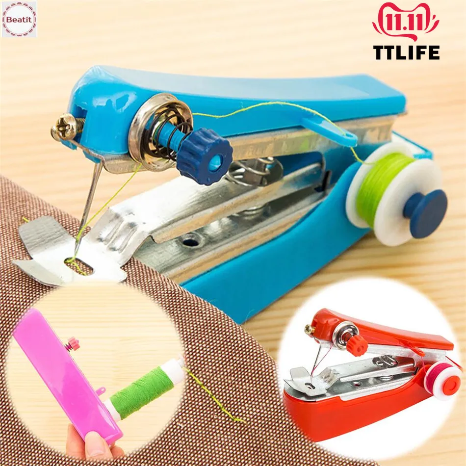TTLIFE Мини Швейные машины рукоделие Беспроводная ручная одежда полезные