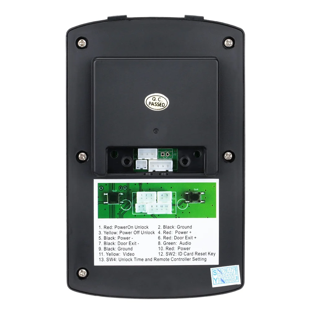 Видеодомофон проводной дверной звонок внутренняя система безопасности домашняя