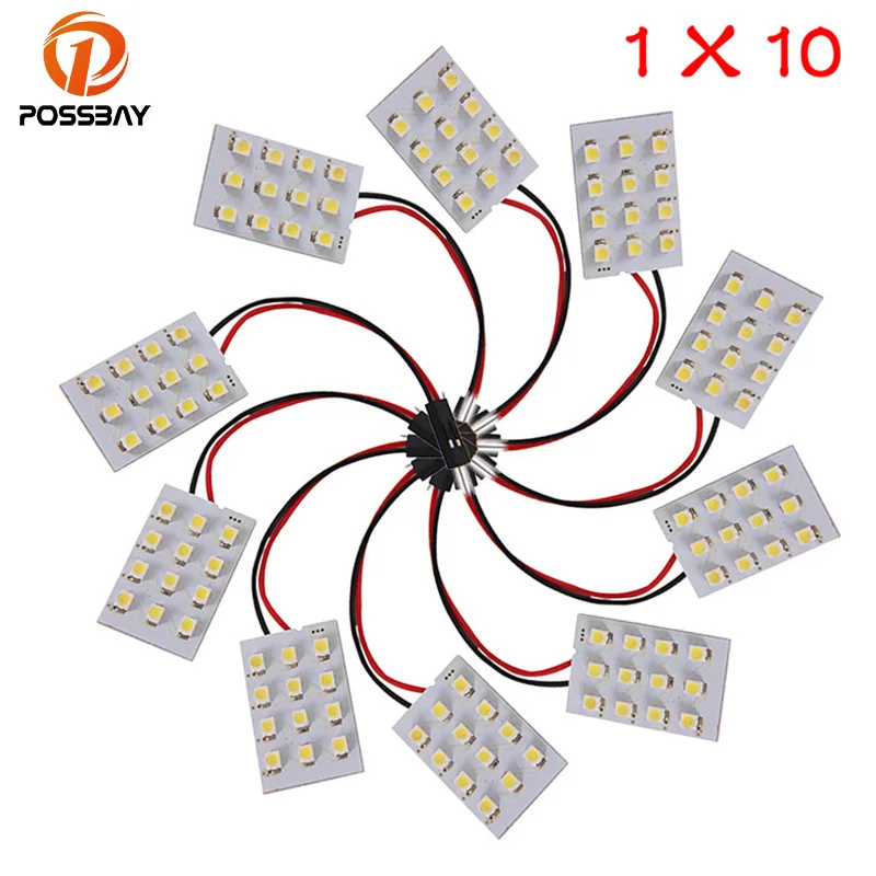 POSSBAY 10 шт. 12 Автомобильный светодиодный SMD/для
