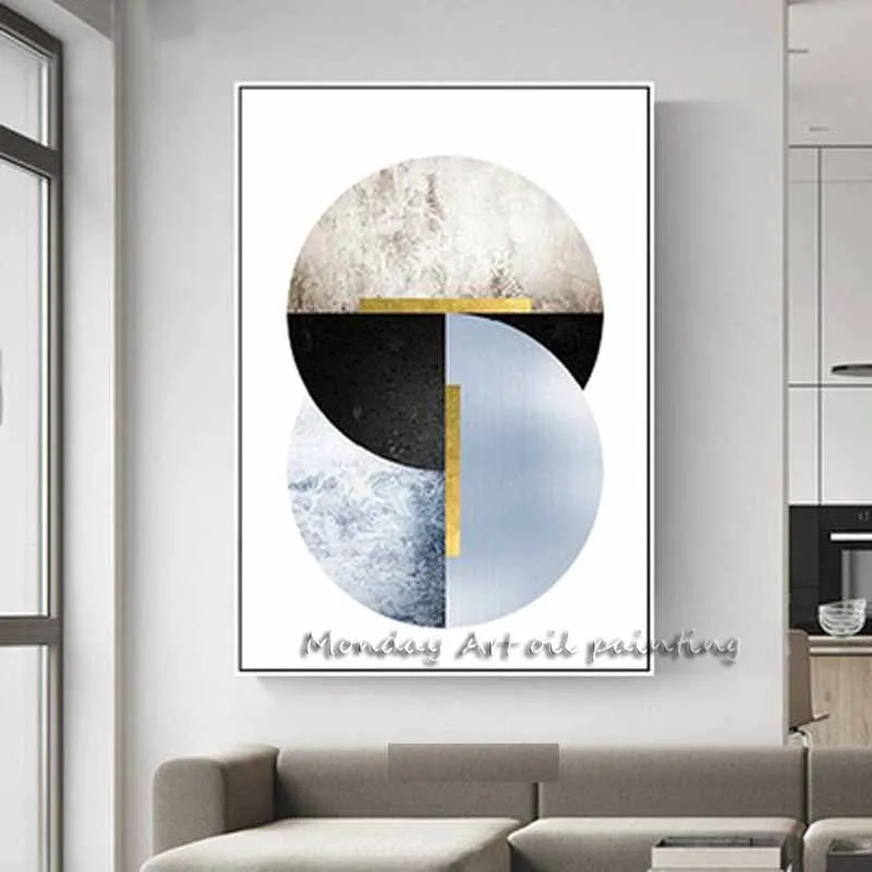 Абстрактная живопись искусственная картина маслом Настенная для гостиной