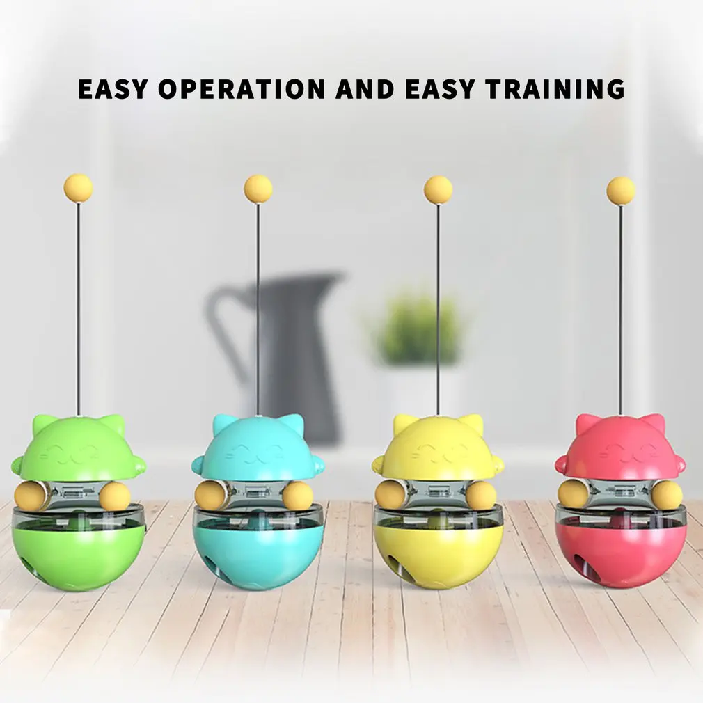 

High Quality Multifunctional Cat Toy Adjustable Food Dispensing Cat Puzzle Toy Cat Toy Pet Toy Pet Product Tumbler Toy