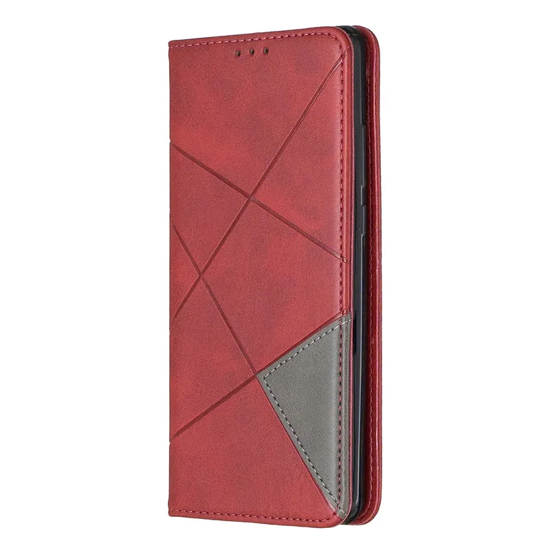 Красный Huawei Y6 Case Magnetic Leather Slim Case na for Huawei Y6 Y 6 Pro Prime Y6Prime Flip Stand Business Phone Cover - Цвет: Красный