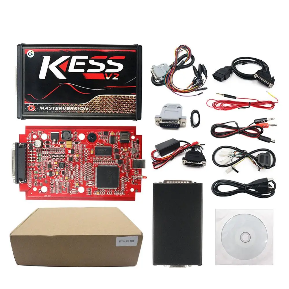 Master Online EU Red Kess V2 V5.017 V2.53 Ktag новейший V2.25 No Tokens Limited ECU чип тюнинг V2.23
