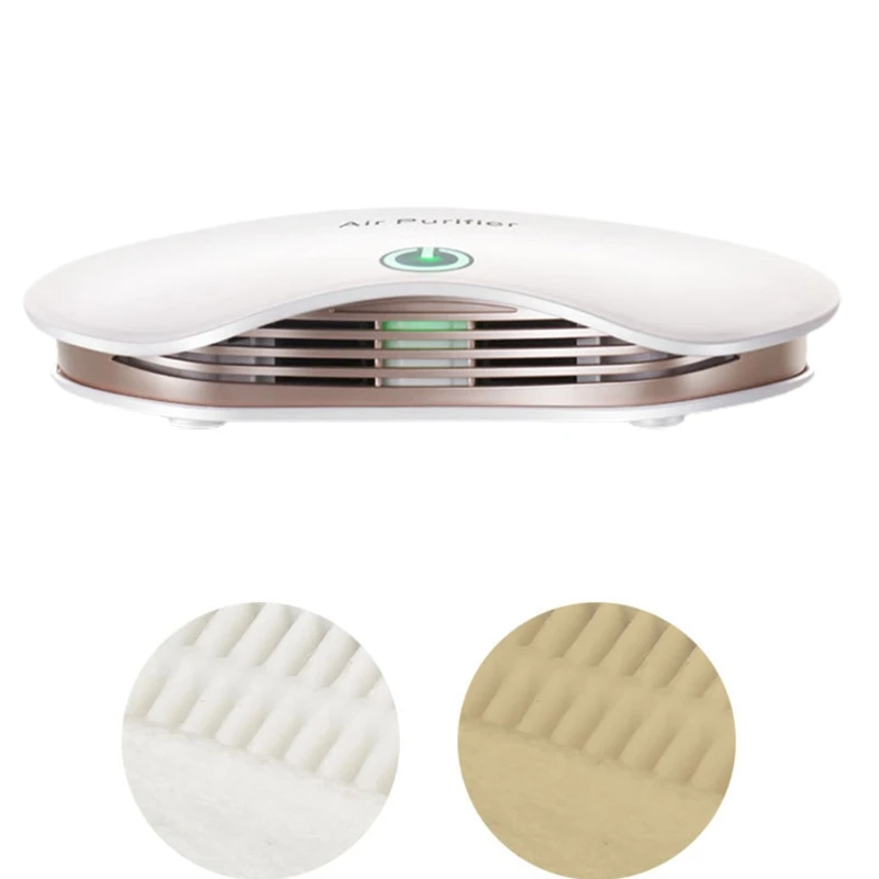 

New Portable Car Air Purifier Negative Ion Cleaner Ionizer with Filter Remove PM2.5 Formaldehyde for Home Office Desktop