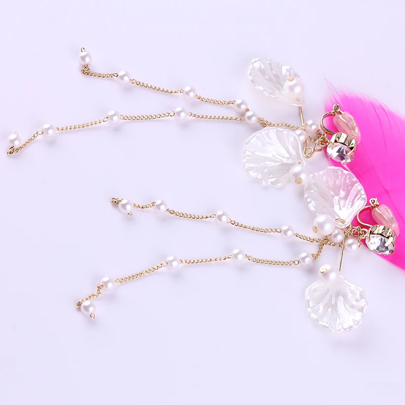 Геометрические холодные ветра жемчужные серьги для пирсинга уха клипсы