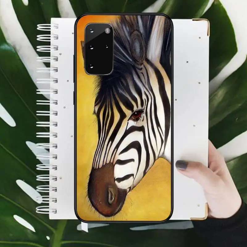 

Zebra black and white stripe Phone Case For Samsung galaxy S 7 8 9 10 20 edge A 6 10 20 30 50 51 70 note 10 plus