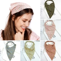 printting hair scarf scrunchies triangle bandanas hairband headband turban elastic hair bands fashion headwrap hair accessories