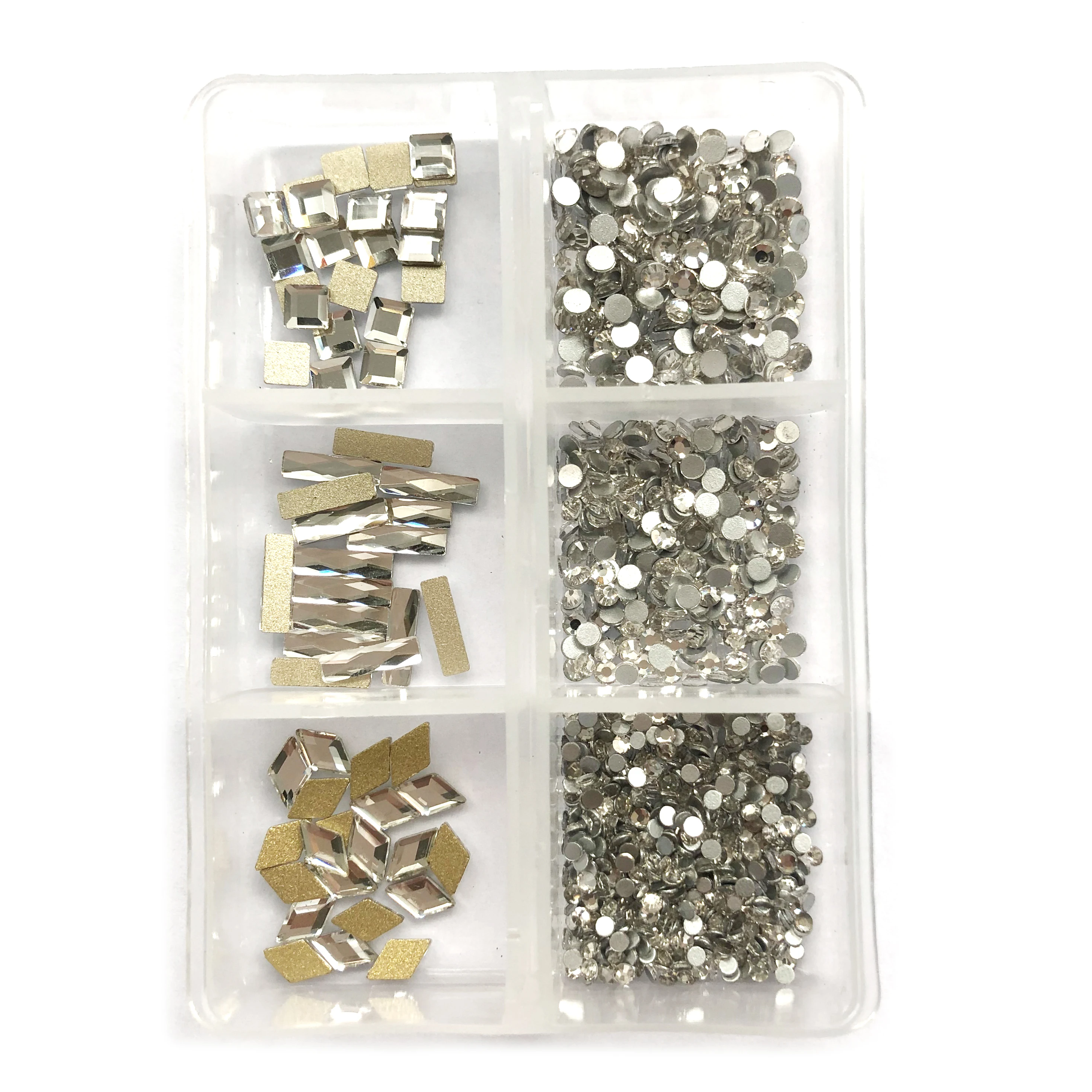 Кристалл AB Стразы для дизайна ногтей драгоценные камни стекло с плоской задней