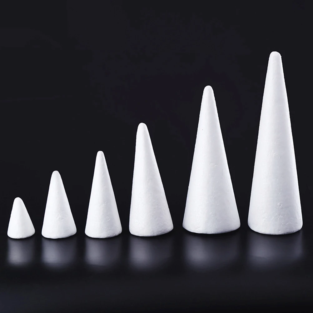 30 см белый твердый пенопласт DIY конус для детей ручной работы Craft Cone аксессуары
