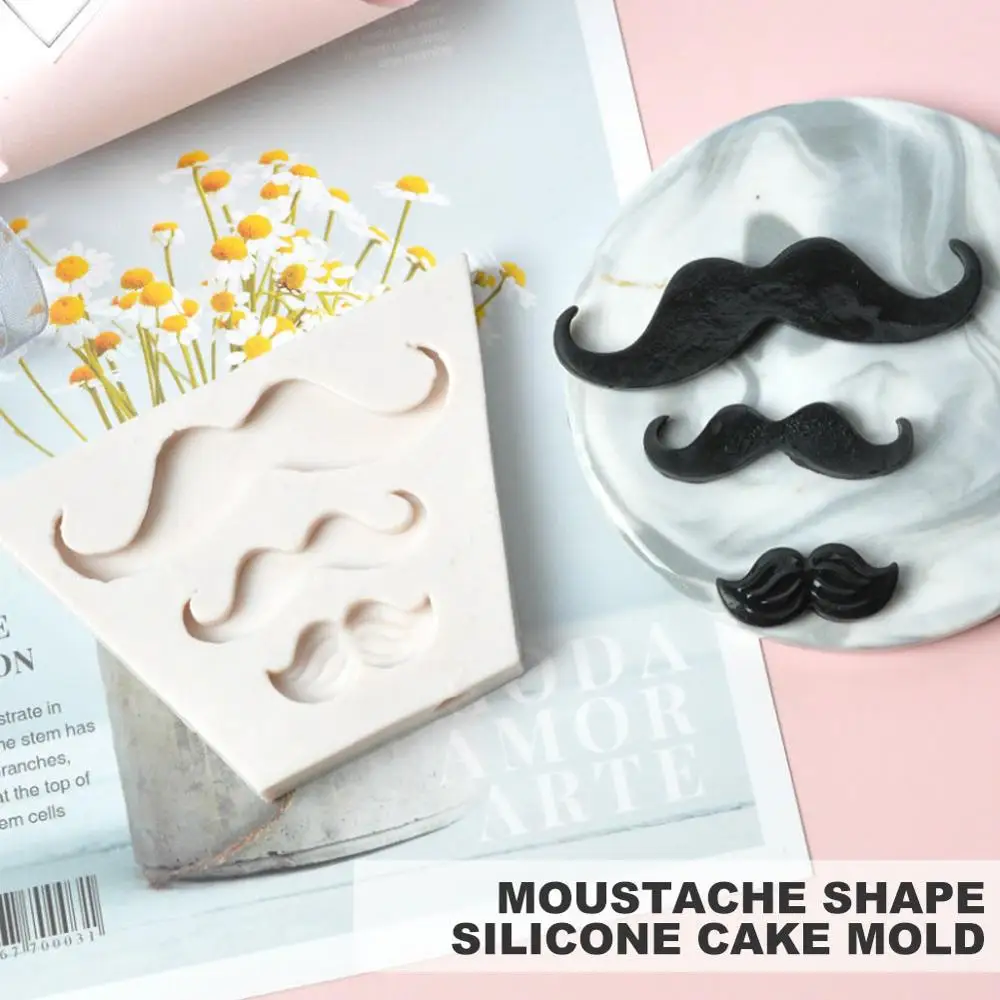 Новые силиконовые Борода формы помадка для бисквита рулон сахар Свадебная