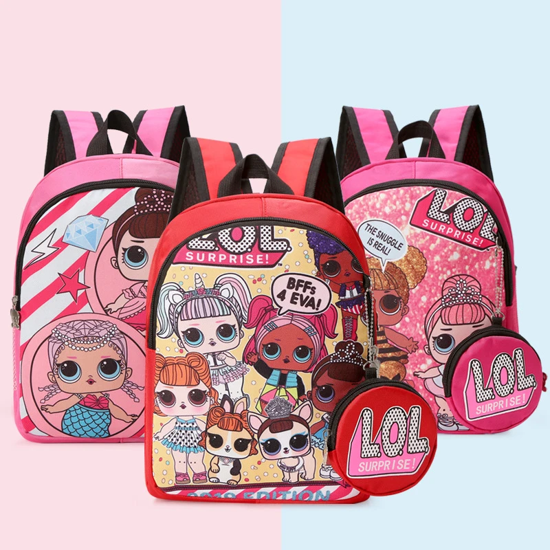 LOL SURPRISE Mochila сумка Детская школьная фигурка милая plecak 3D мультяшный принт аниме