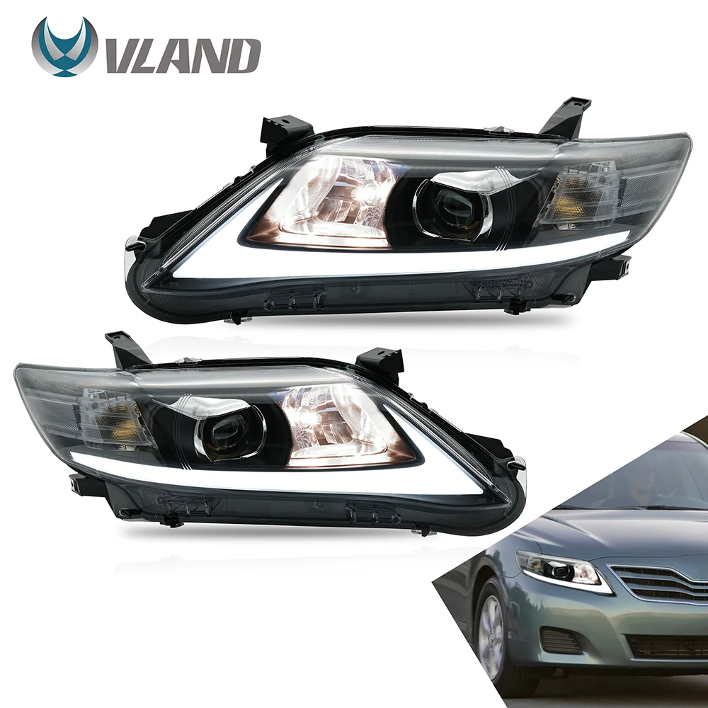 Передние фары VLAND в сборе для Toyota Camry 2010 2011 передние с подвижным поворотным