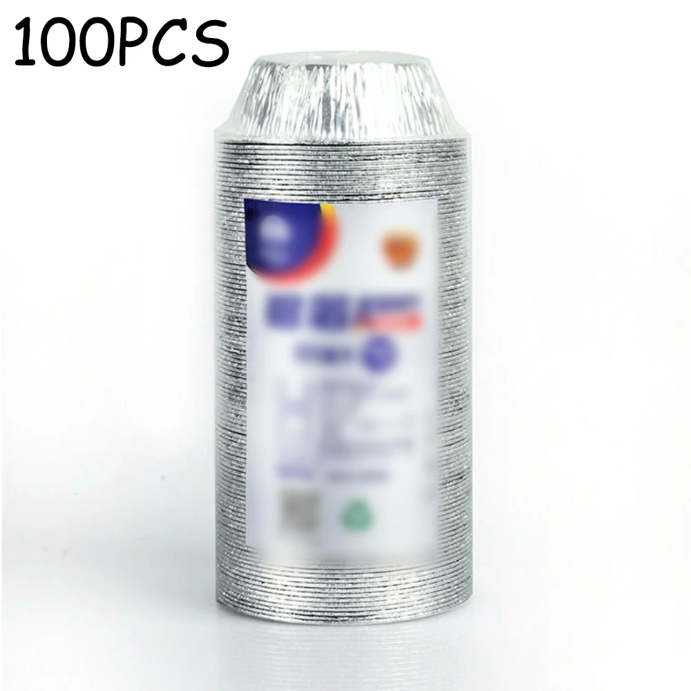 100 шт. форма для рисования яиц алюминиевая фольга 3 дюйма сковорода одноразовый