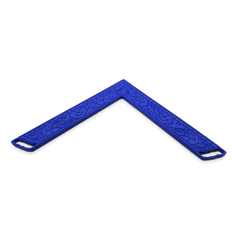 Compass ruler Blue Комплект из 2 предметов компас и линейка Masonics гостиничный этикет главный угольник и циркуль масонские рабочие инструменты - Окраска металла: Compass ruler Blue