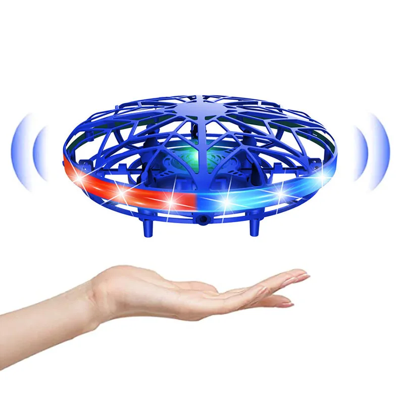 

Mini Drone RC UFO Helicopter Hand Controlled Infrared Aircraft RC Quadcopter Electric Induction Dron Toys for Kids Mini Drone