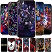 marvel the avengers phone case for xiaomi redmi 11 lite 9c 8a 7a pro 10t 5g cover mi 10 ultra poco m3 x3 nfc 8 se cover