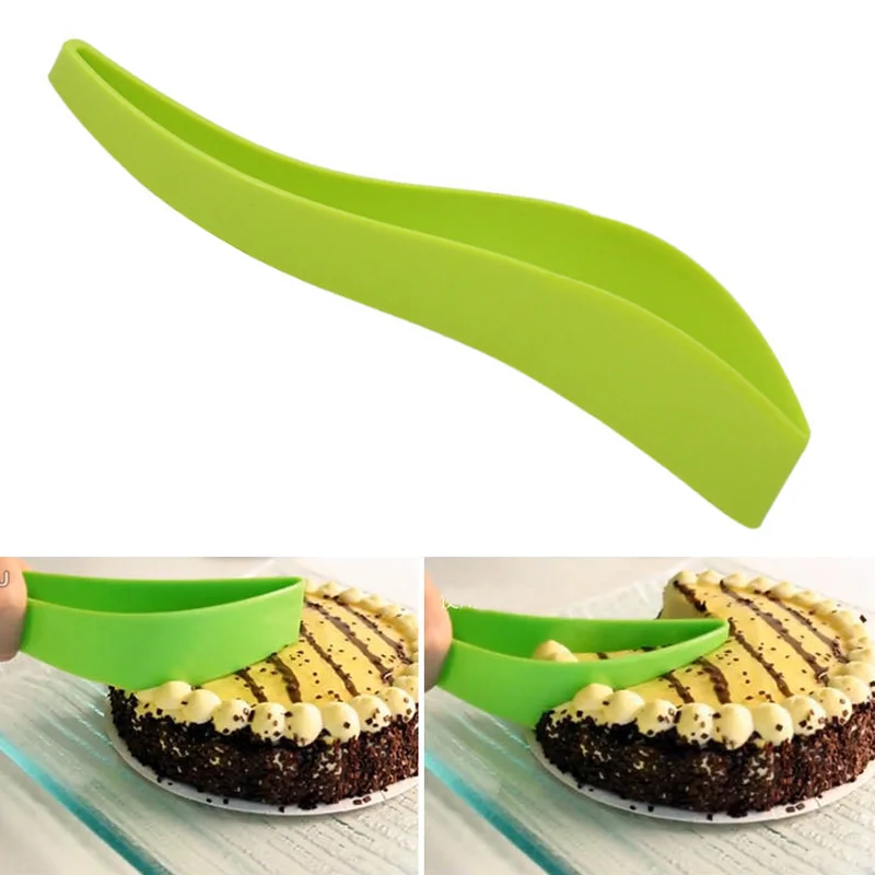 1PCS Plastic Cake Slicer Server Cheese Confectionery Cutters Chocolate Biscuit Knife Pie Pancake Divider Cutting Tools | Дом и сад