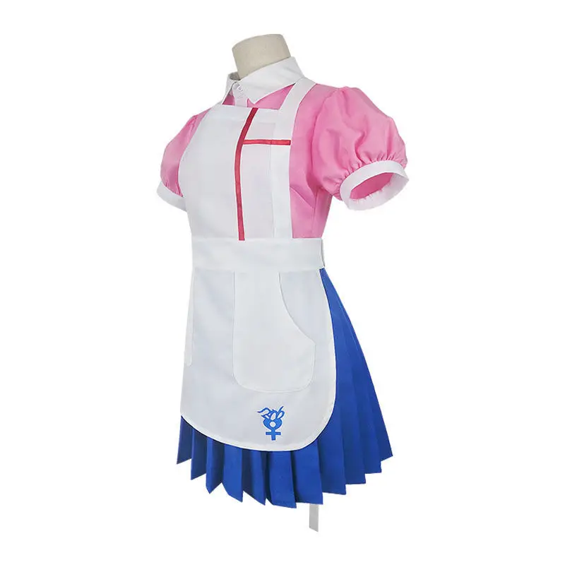 Аниме Danganronpa Mikan Tsumiki Косплей Хэллоуин вечерние Костюмы для ролевых игр Униформа