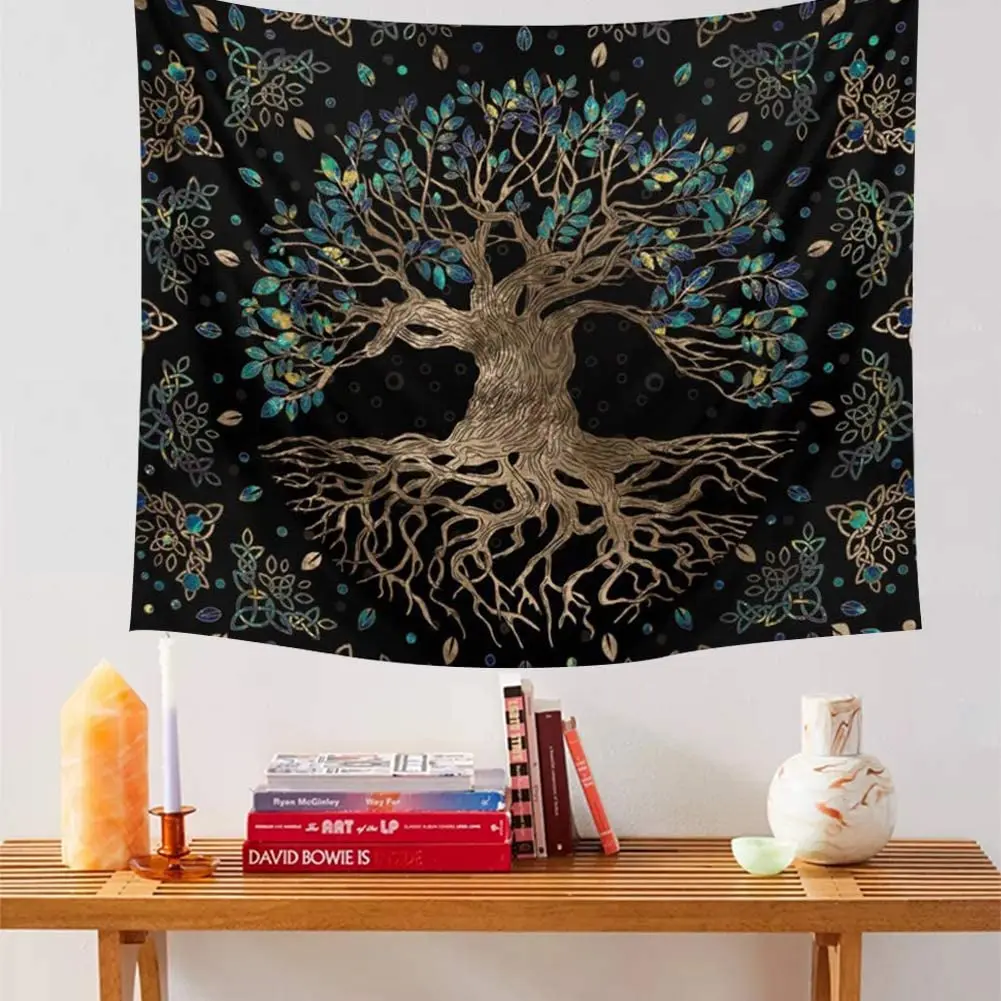 

Life Tree Wall Hanging Bohemian Wishing Tree Tapestries Psychedelic Mystic Aesthetic Wall Tapestry for Living Room Bedroom