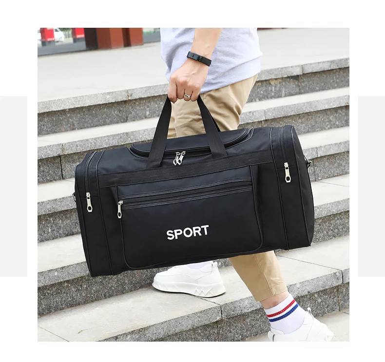 Waterproof Men Sport Travel Bag Women GYM Bags New Red Yoga Fitness Bag Unisex Handbag Large Capacity Nylon Duffle Bag XA165K