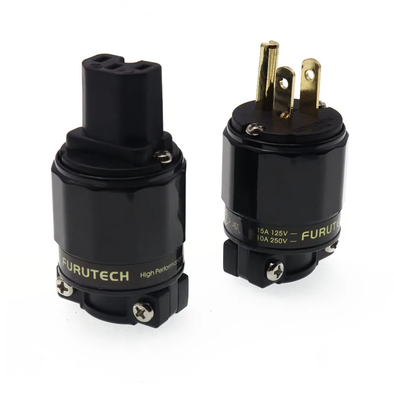 Furutech FI-11 US штепсельная вилка 24K позолоченный разъем IEC 15A/125V HiFi аудио адаптер |