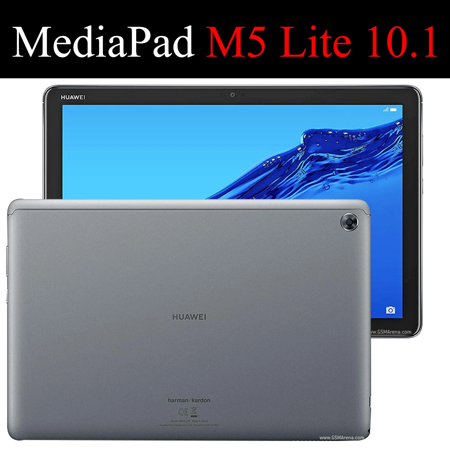 Флип-чехол для планшета Huawei MediaPad M5 lite 10.1" Smart Wake UP Sleep, кожаная фундаментальная подставка для покрытия багажа с капой-карточкой BAH2-W19/L09.