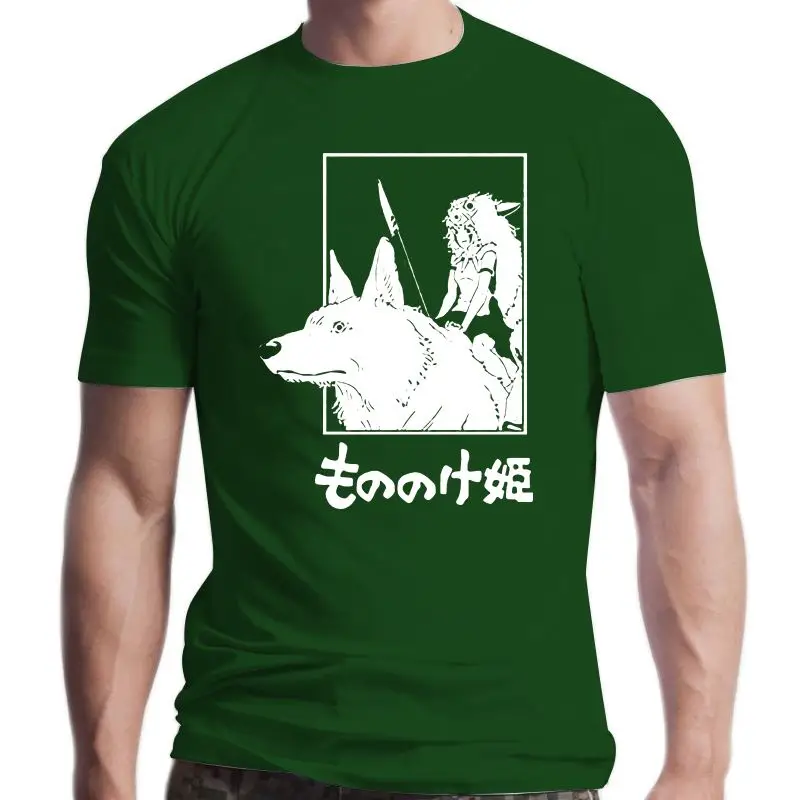 

Новая футболка Joponese onime Princess Mononoke, футболка с коротким рукавом и принтом волка, топы