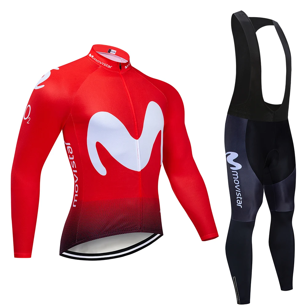 

Pro team 2020 M letter Long Sleeve Cycling Jersey Sets Breathable Sportswear Mountain Bicycle Men Outdoor Cycling Clothing