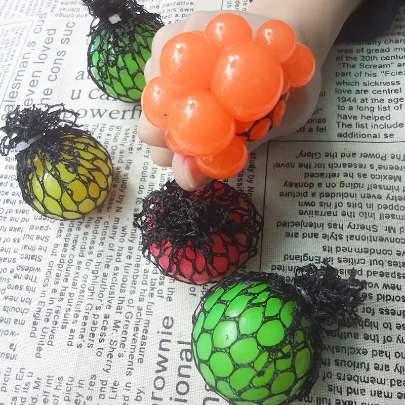 5 шт. забавная игрушка антистресс снятие лица Виноградный Шар аутизм настроение