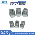 10 шт. M3 M5 M4 M6 для 20 серий, Т-образная скользящая гайка, молоток, крепежная гайка, соединитель, 2020 алюминиевые экструзии