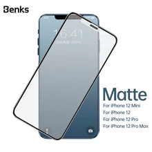 Benks VPRO+ HD Matte Dustproof Mesh Film For iPhone 12 Mini Pro Max Tempered Glass  Anti-Fingerprint Game Screen Protector