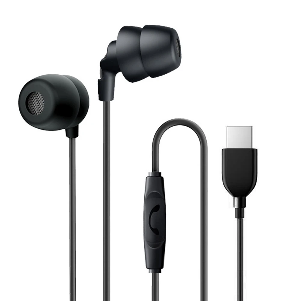 Портативные наушники вкладыши с разъемом типа C многофункциональные