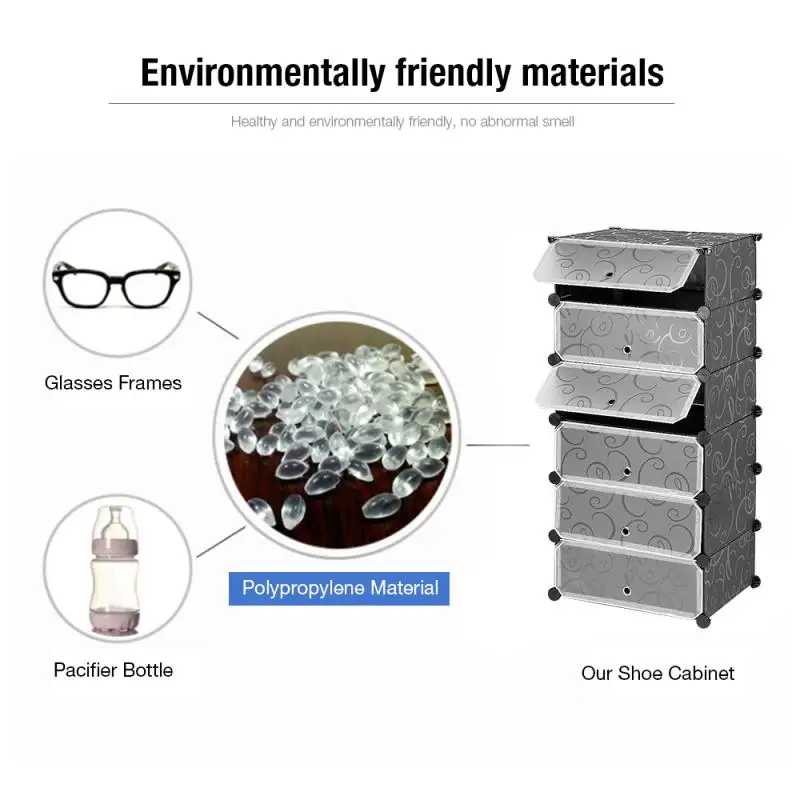 

Multilayer shoe Cabinet storage shoe boxes thickened dustproof shoes organizer box can be superimposed combination shoe cabinet