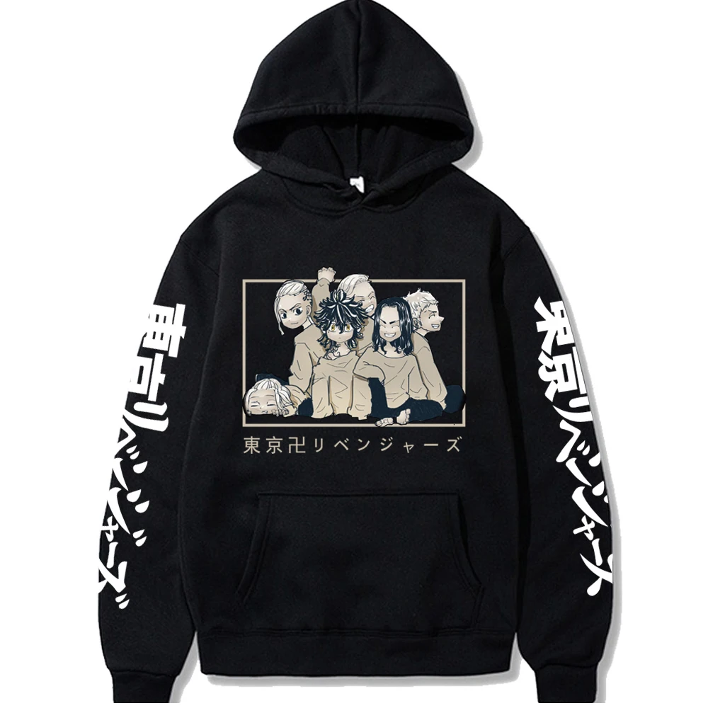 

Толстовка унисекс с длинным рукавом, аниме Токийский Мстители Харадзюку, ханемия казатора, бадзи кейсэ, смешная мультяшная Осенняя повседн...