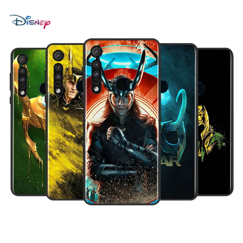 

Marvel Avengers Loki For Motorola G9 G8 G Power One Fusion Edge E6 Plus Play Lite Soft Shell TPU Silicone Black Cover Phone Case