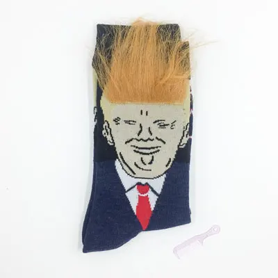 Nicro/носки в стиле «Дональд Трамп»; носки унисекс с забавным принтом для взрослых; 3D носки для скейтборда в стиле хип-хоп; вечерние носки;# ot163 - Цвет: C