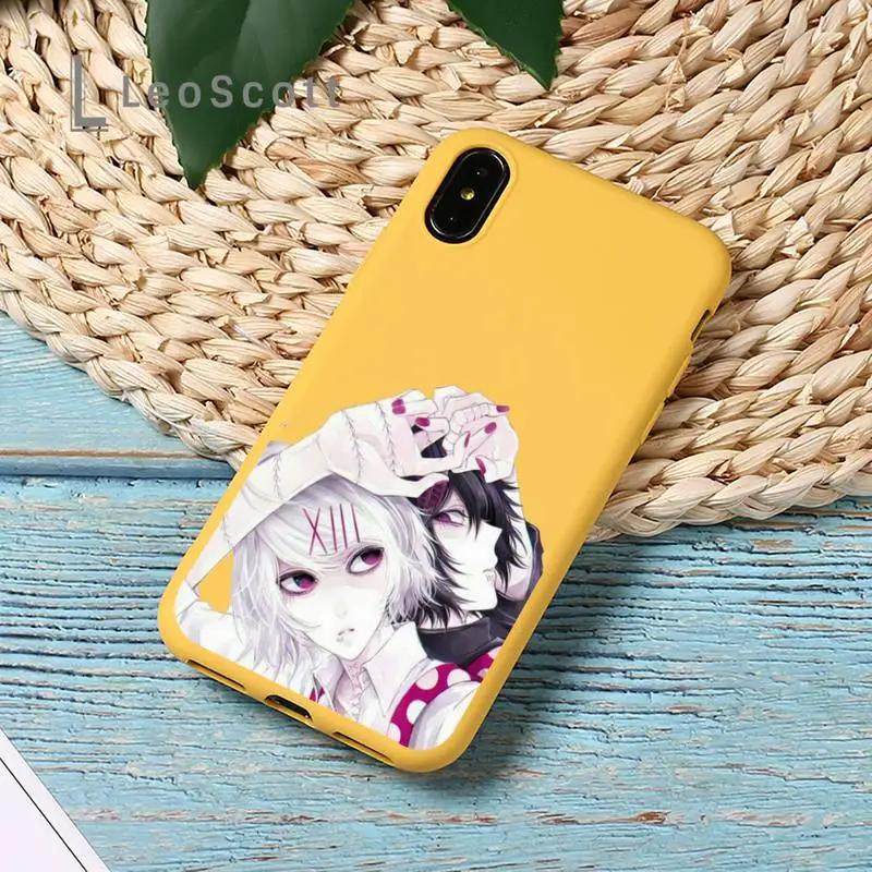 

Tokyo Ghoul Japan Suave Phone Case Yellow Candy Color for iPhone 11 12 mini pro XS MAX 8 7 6 6S Plus X SE 2020 XR