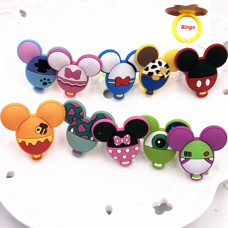 1 шт. разноцветные силиконовые мягкие куклы с изображением головы Микки Мауса