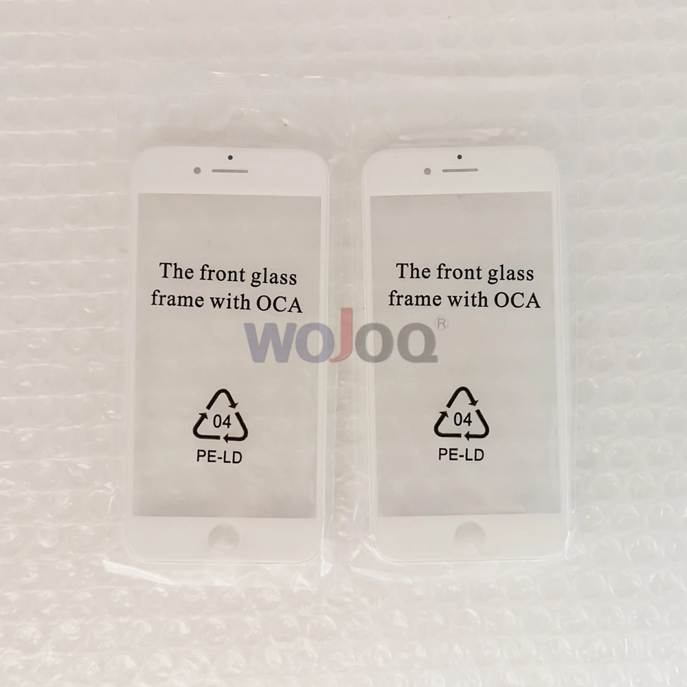 AAA Качество переднее внешнее стекло для iphone 7 8 6 6s Plus ЖК Сенсорное с рамкой + OCA