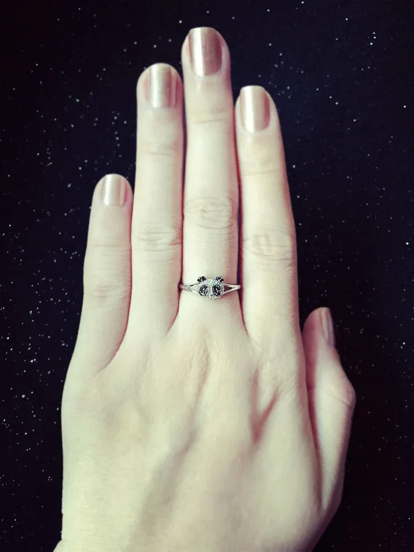 Ювелирные кольца в виде милой панды для девочек и женщин цвета розового