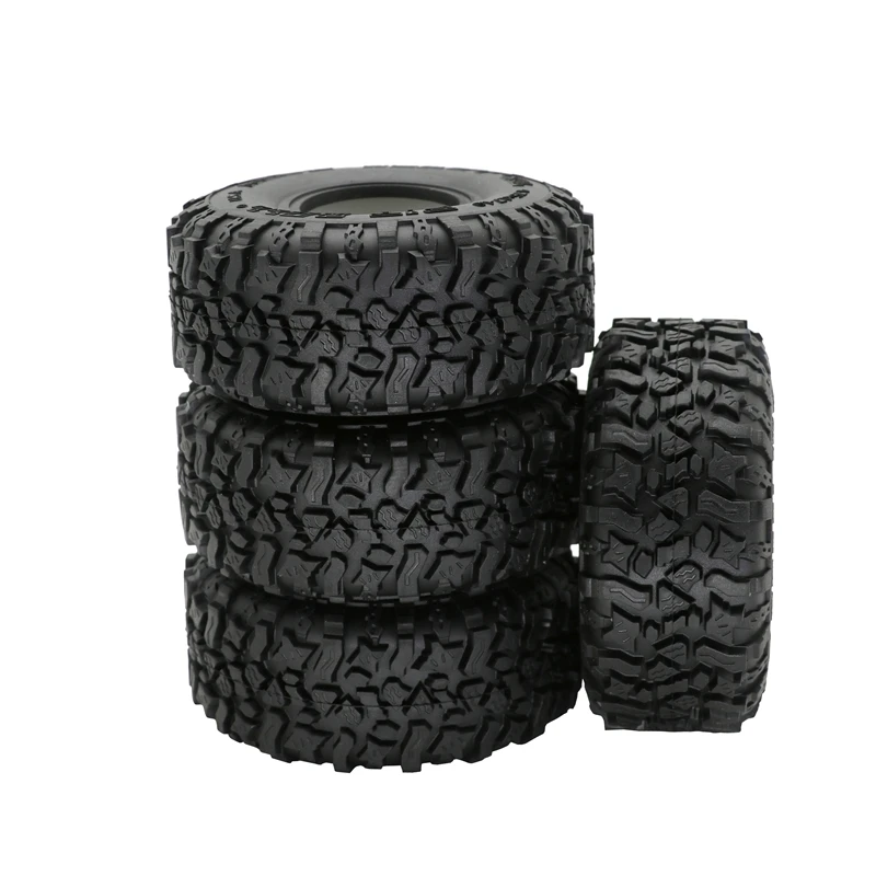4PCS 120MM 1.9Inch Rubber Tyres Wheel Tires for 1/10 RC Rock Crawler Axial SCX10 90046 AXI03007 Traxxas TRX4 TF2 D90 | Игрушки и хобби