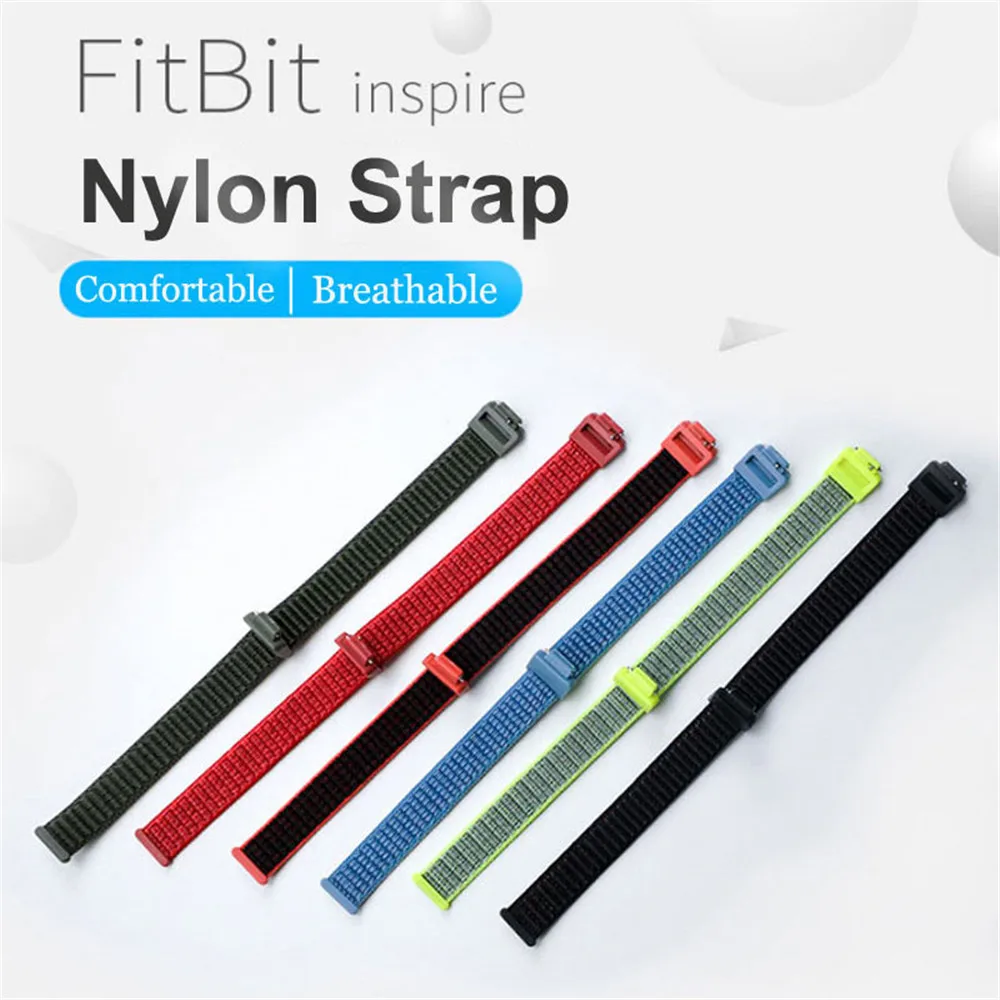 Нейлоновый ремешок для fitbit inspire / HR спортивный браслет мягкие Сменные аксессуары