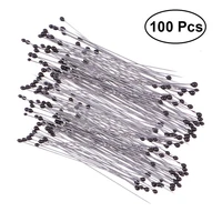 100pcspack insect pins stainless steel specimen needle with plastic box for school lab entomology body dissection insect needle